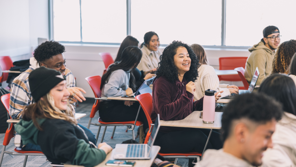 engaged students in the classroom